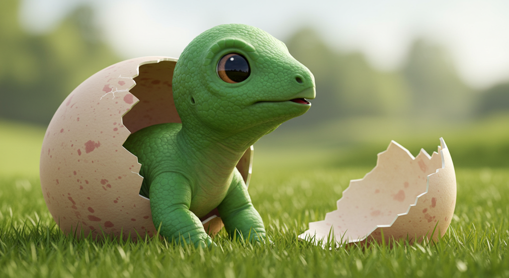 ステゴサウルスの赤ちゃん